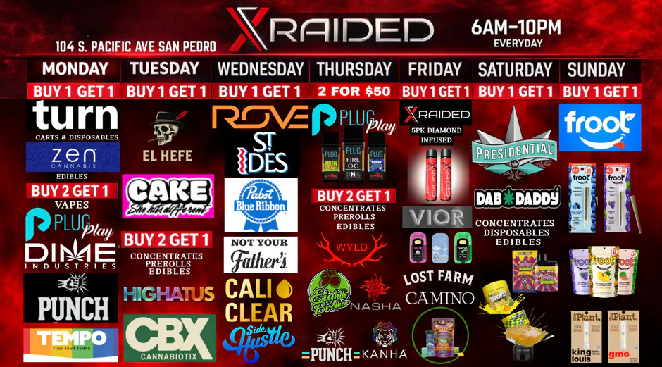 X Raided - San Pedro listing banner