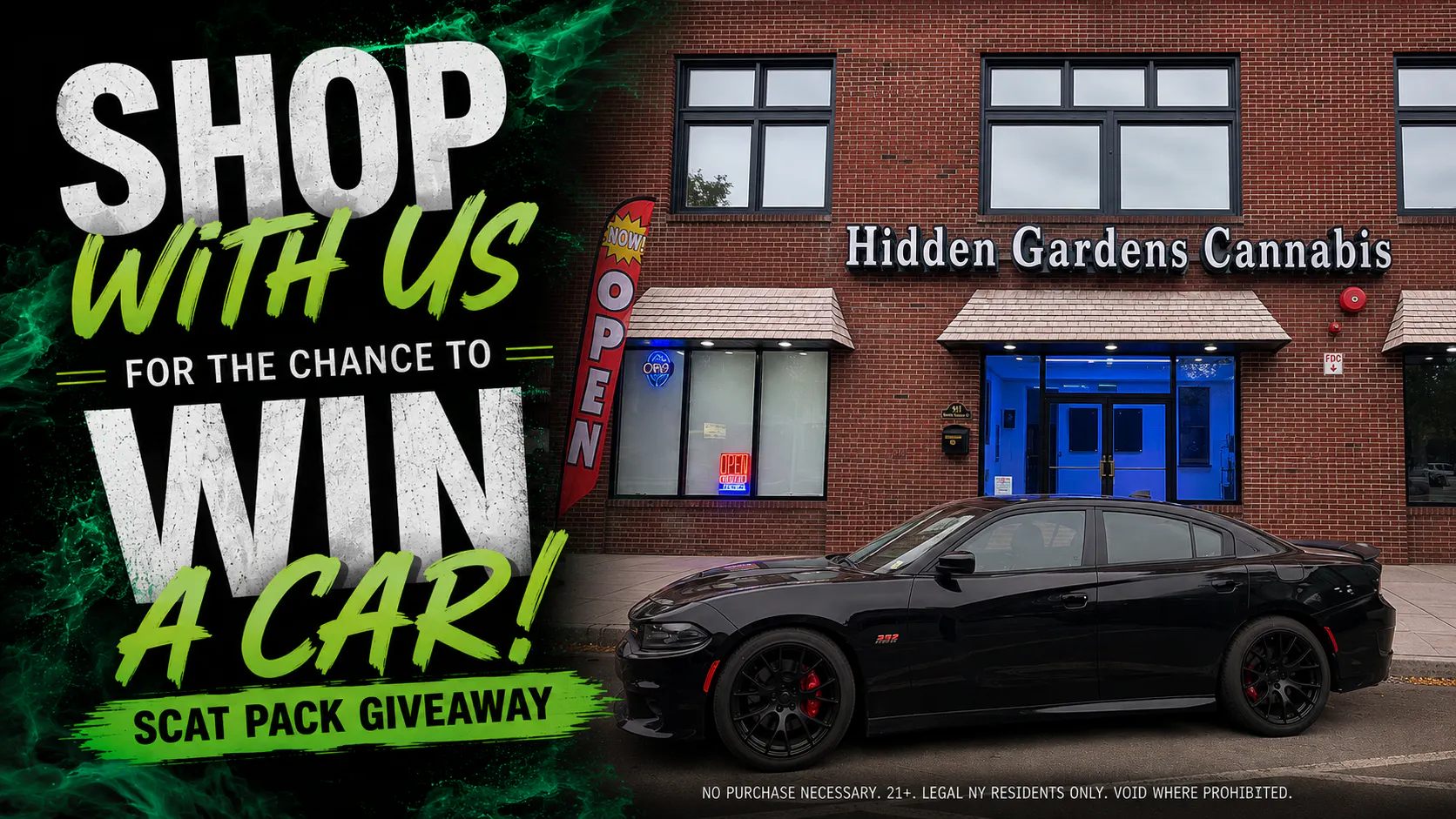 Hidden Gardens Cannabis Company listing banner