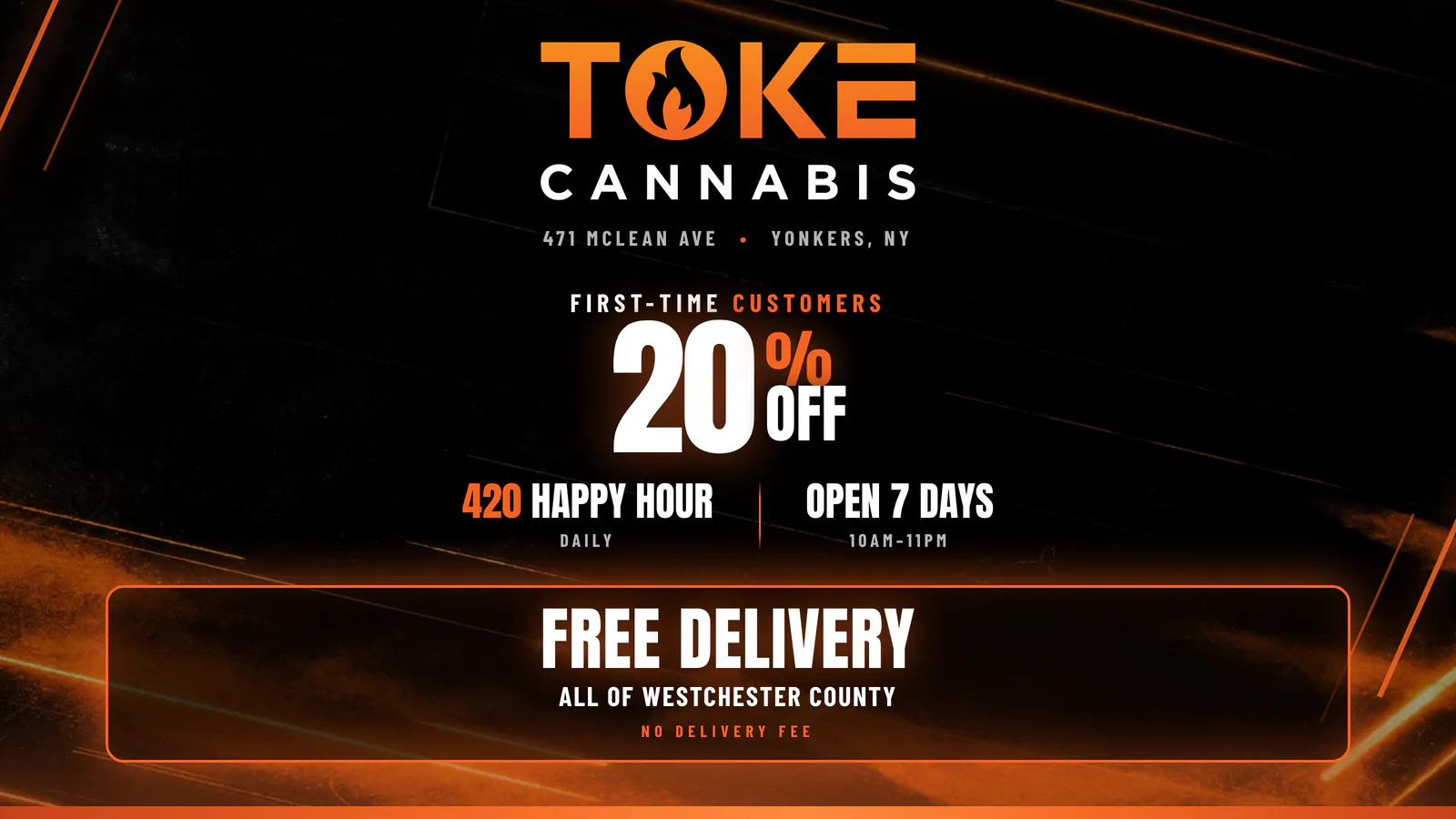 Toke Cannabis - Yonkers listing banner