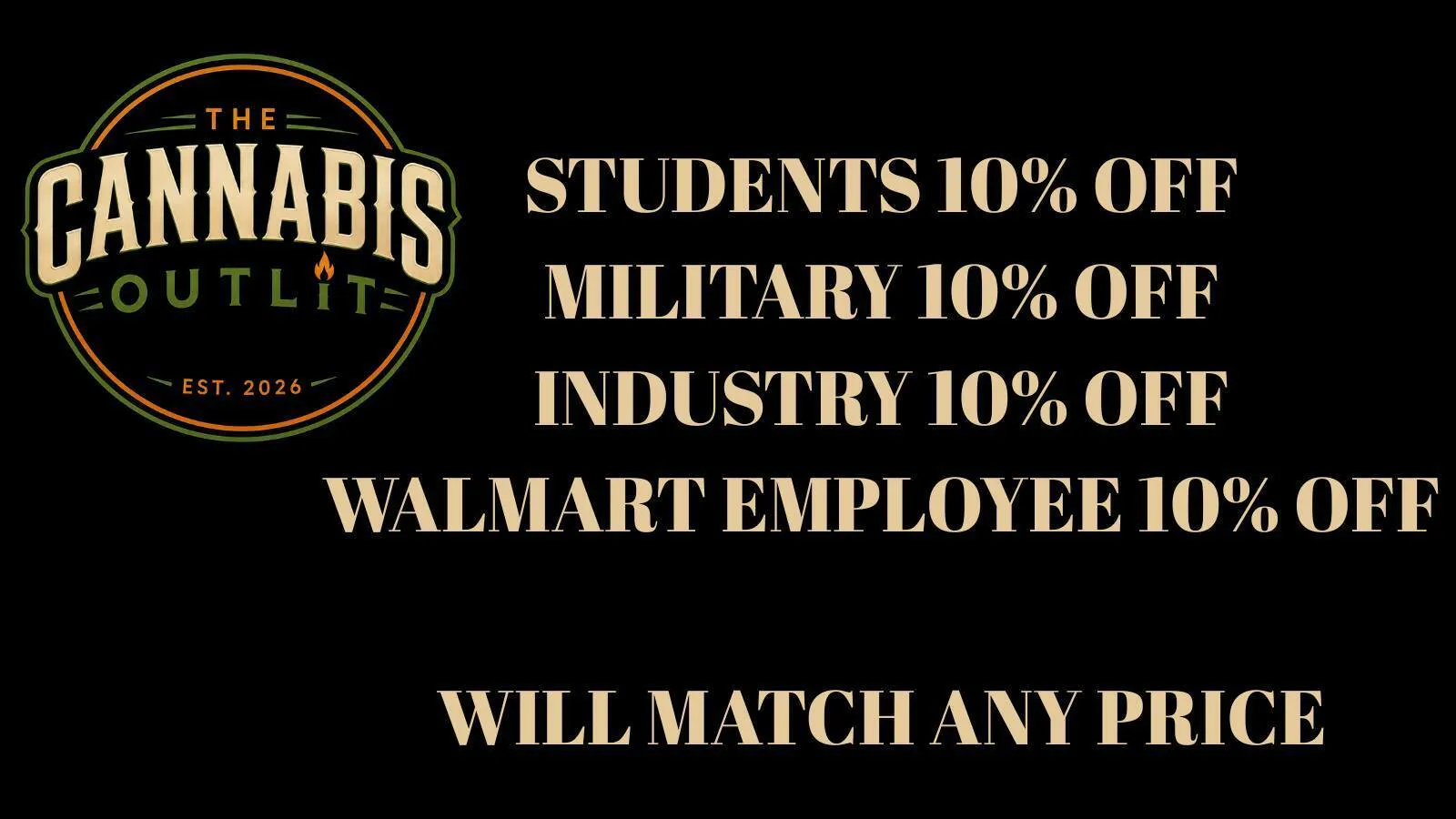 The Cannabis Outlit listing banner