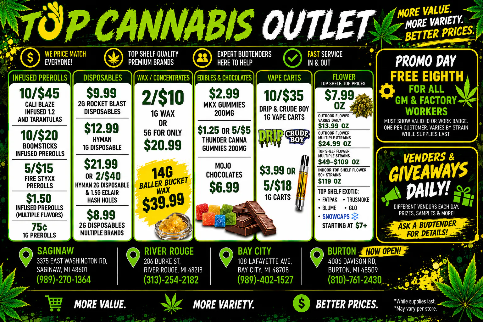 Top Cannabis Outlet listing banner