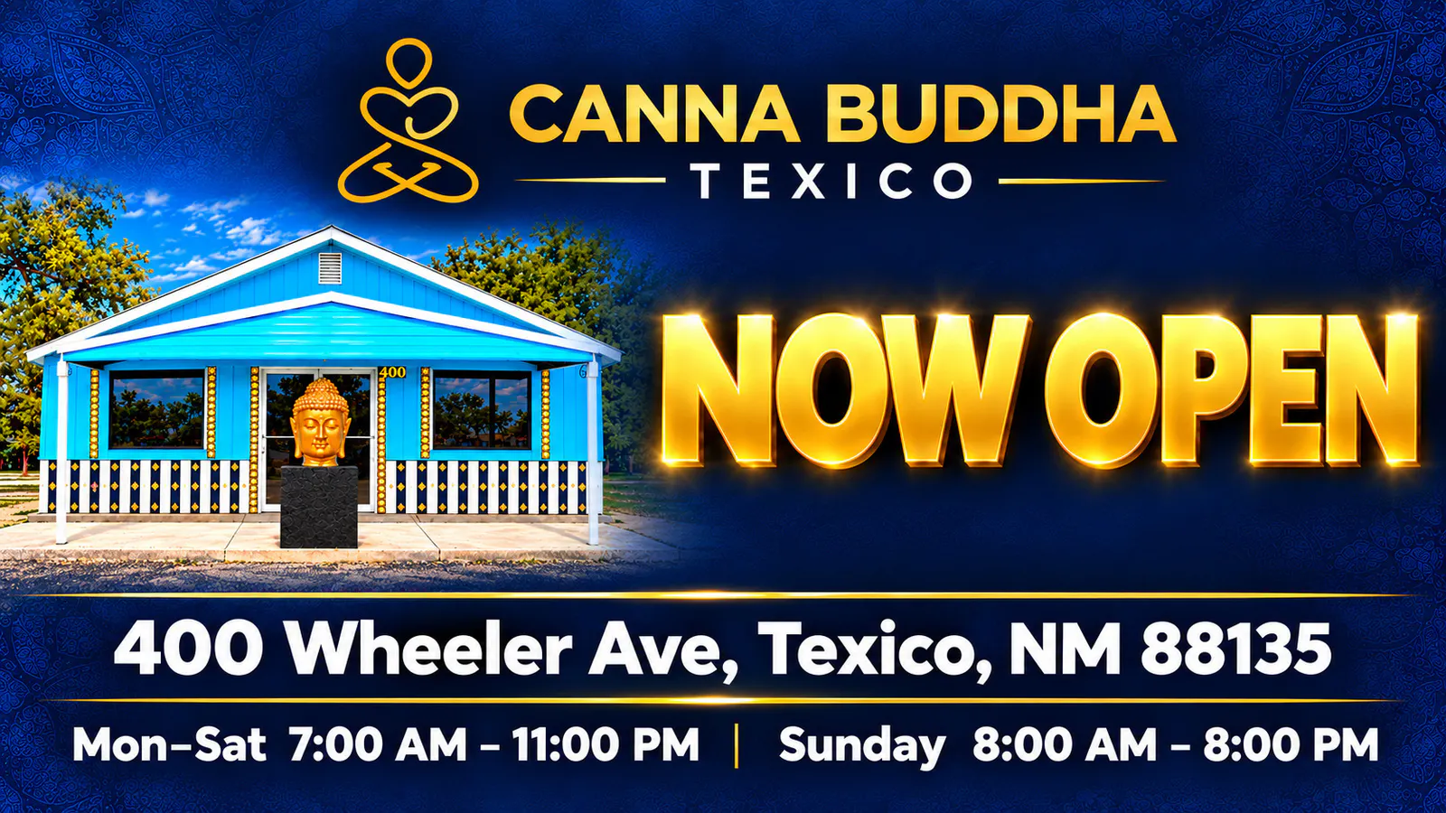 Canna Buddha of Texico listing banner