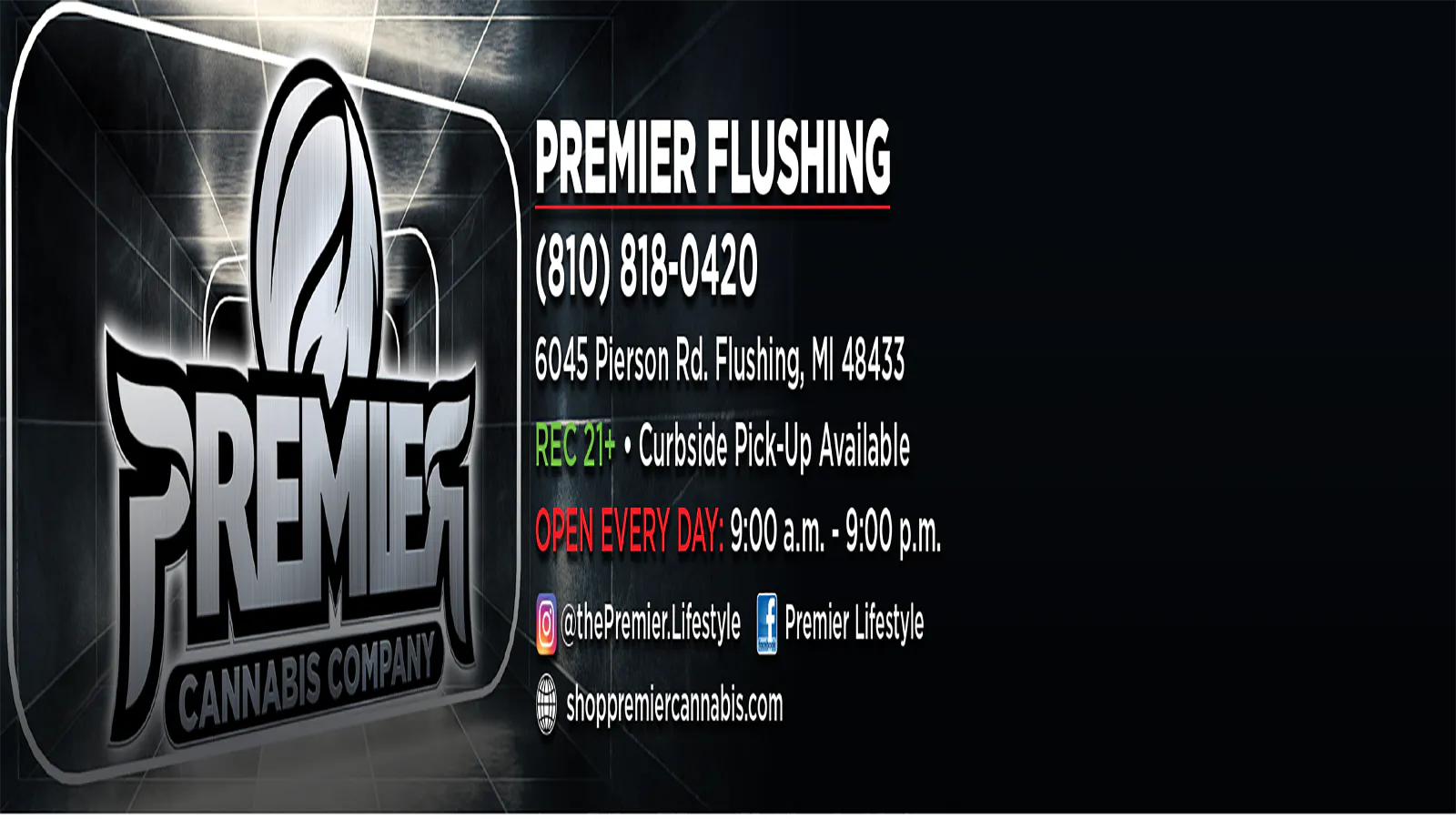 Premier Cannabis Flushing listing banner