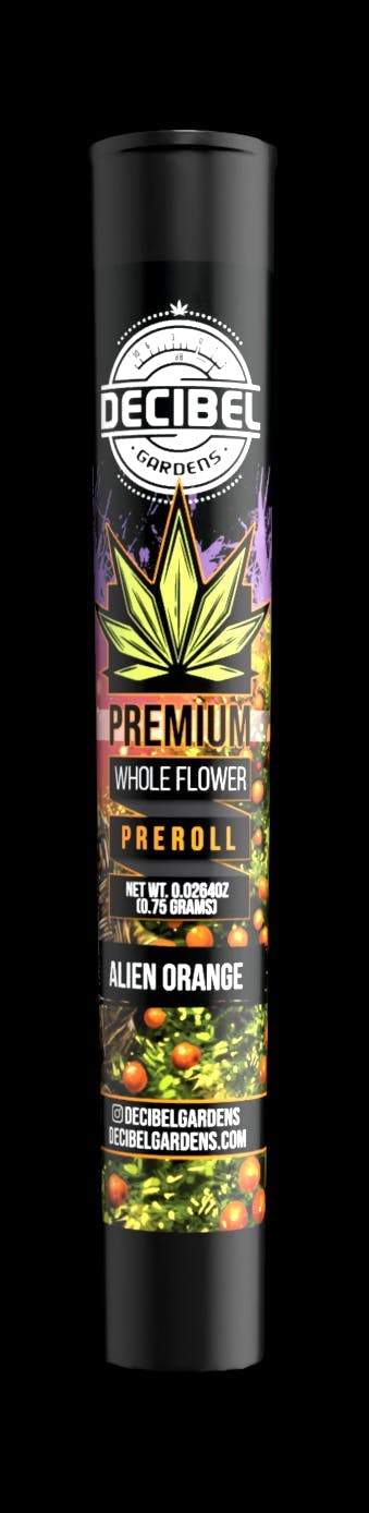 Decibel Gardens - Alien Orange | Pre Roll | 0.75g - 1