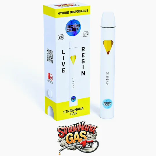 MOON DUST - Moon Dust | Strawnana Gas | Live Resin Disposable | 2g - 1