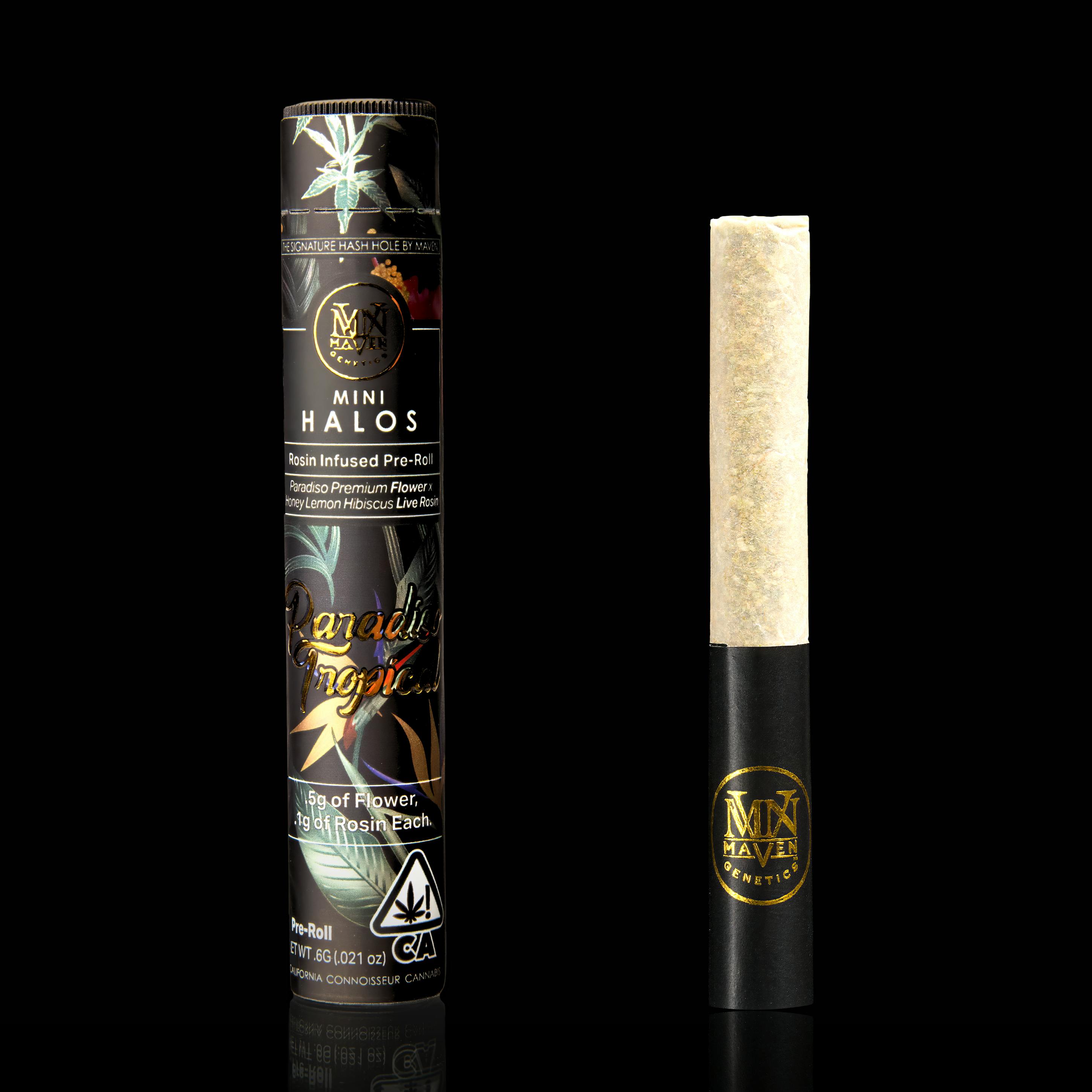 Maven Genetics - Paradiso Tropical Mini Halos Infused Pre-Roll Single [.6g] - 1