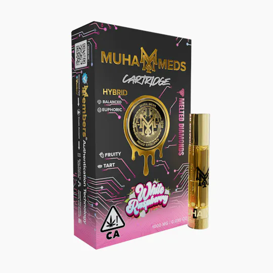 Muha Meds - Muha Meds | White Raspberry | Melted Diamonds Cartridge | 1g - 1