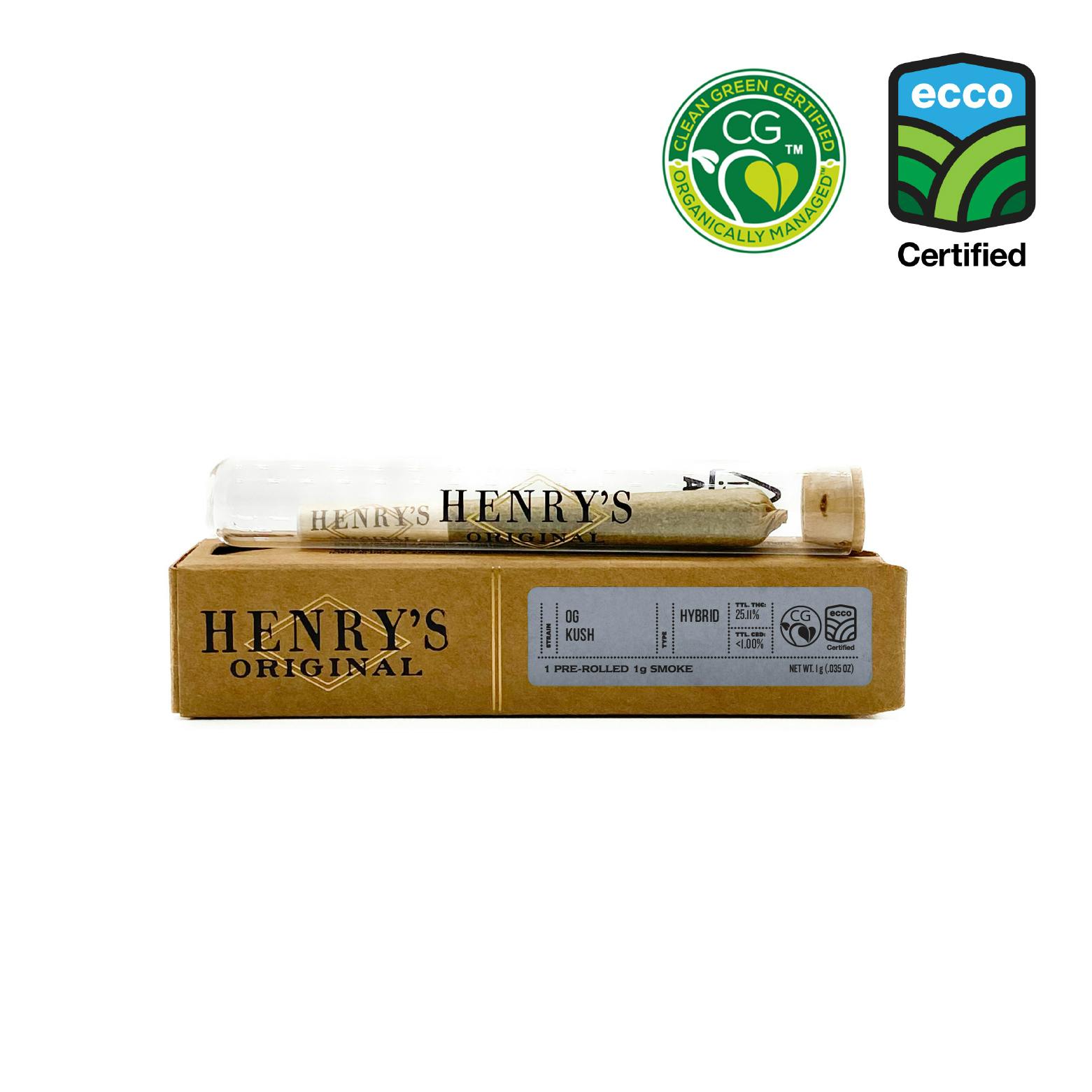 Henry's Original - Henry's Original | OG Kush | Joints | 1g - 1