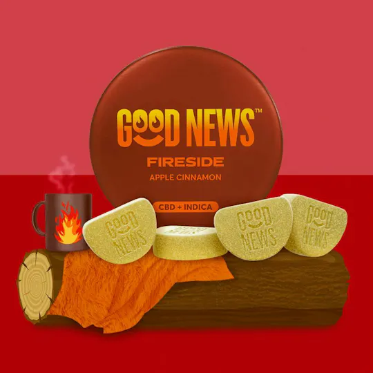 Good News - Fireside | Apple Cinnamon Gummies | 100mg | 10ct | 10mg/ea - 1