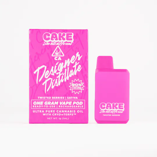 CAKE she hits different - Twisted Berries | Designer Distillate Pod | 1g - 1
