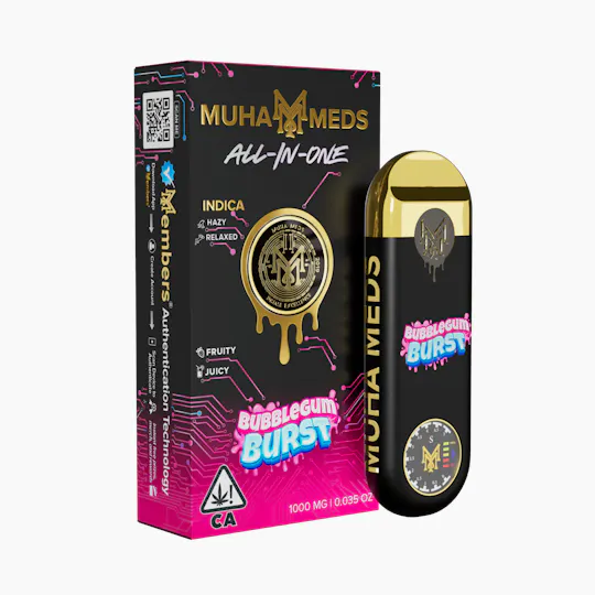Muha Meds - Muha Meds | Bubblegum Burst | Disposable | 1g - 1