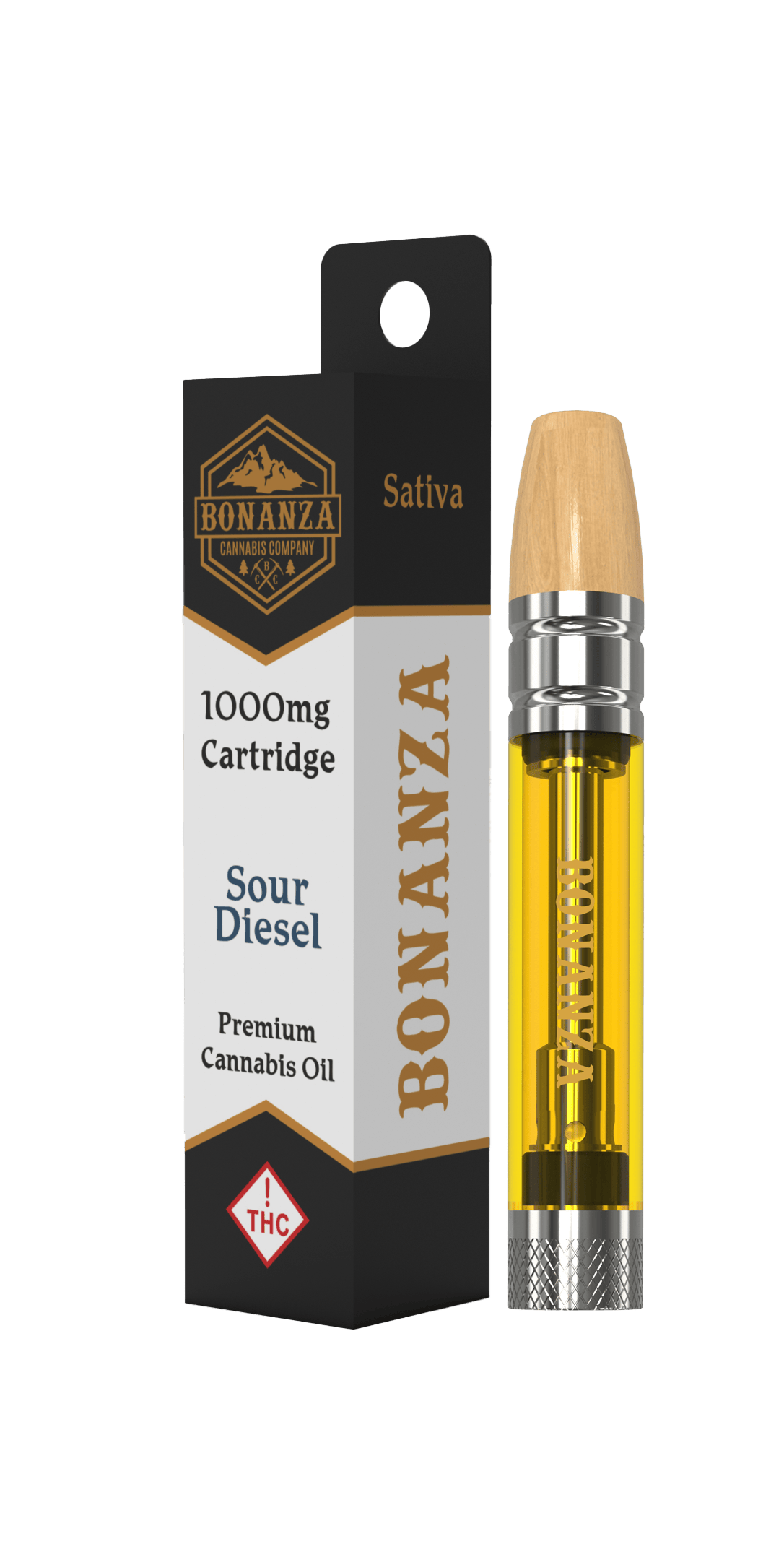 Bonanza Cannabis Company - 1000 MG Cartridge Sour Diesel - 1