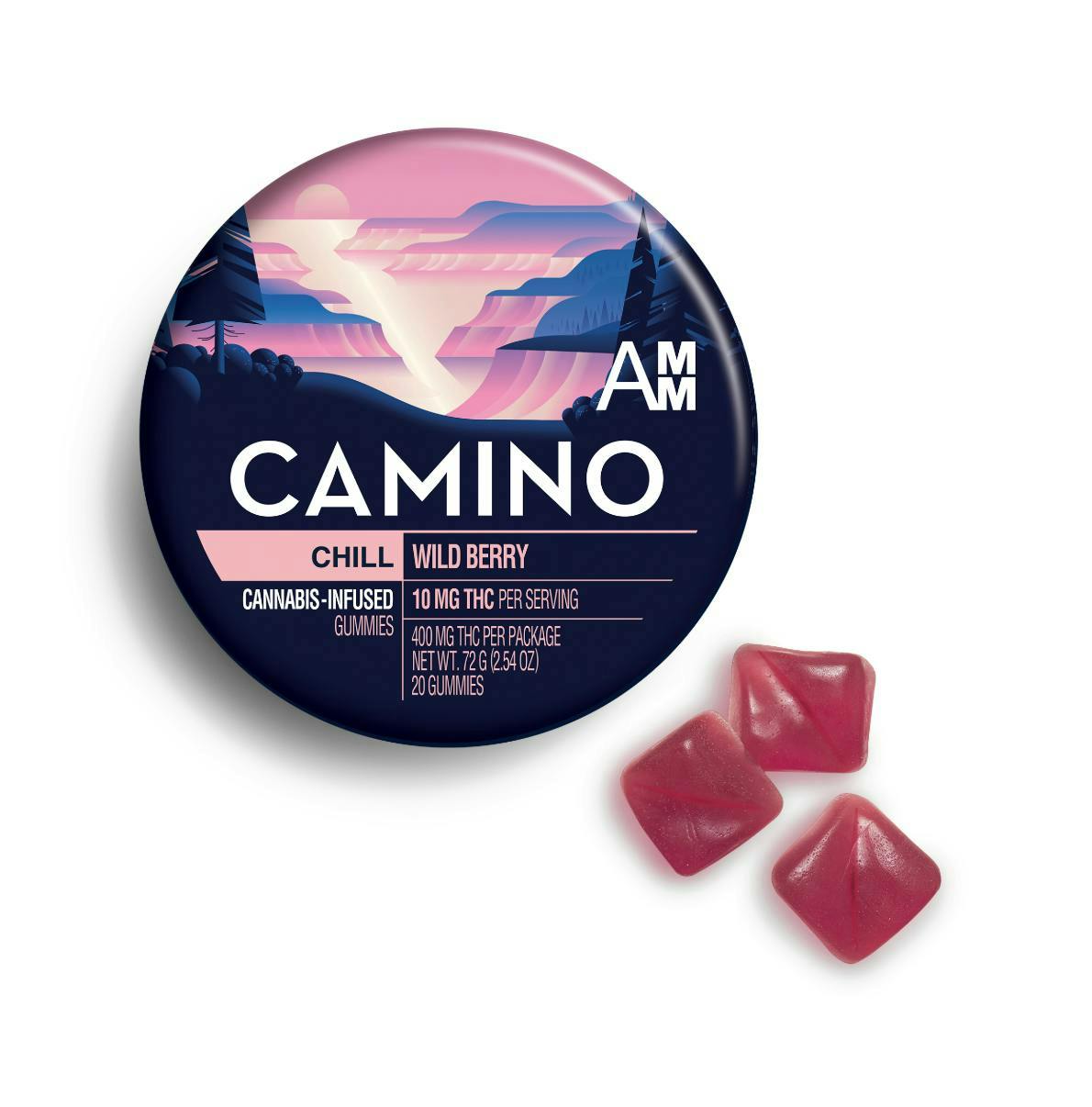 Camino - Chill | Wild Berry Gummies | 400mg | 20ct | 20mg/ea - 1