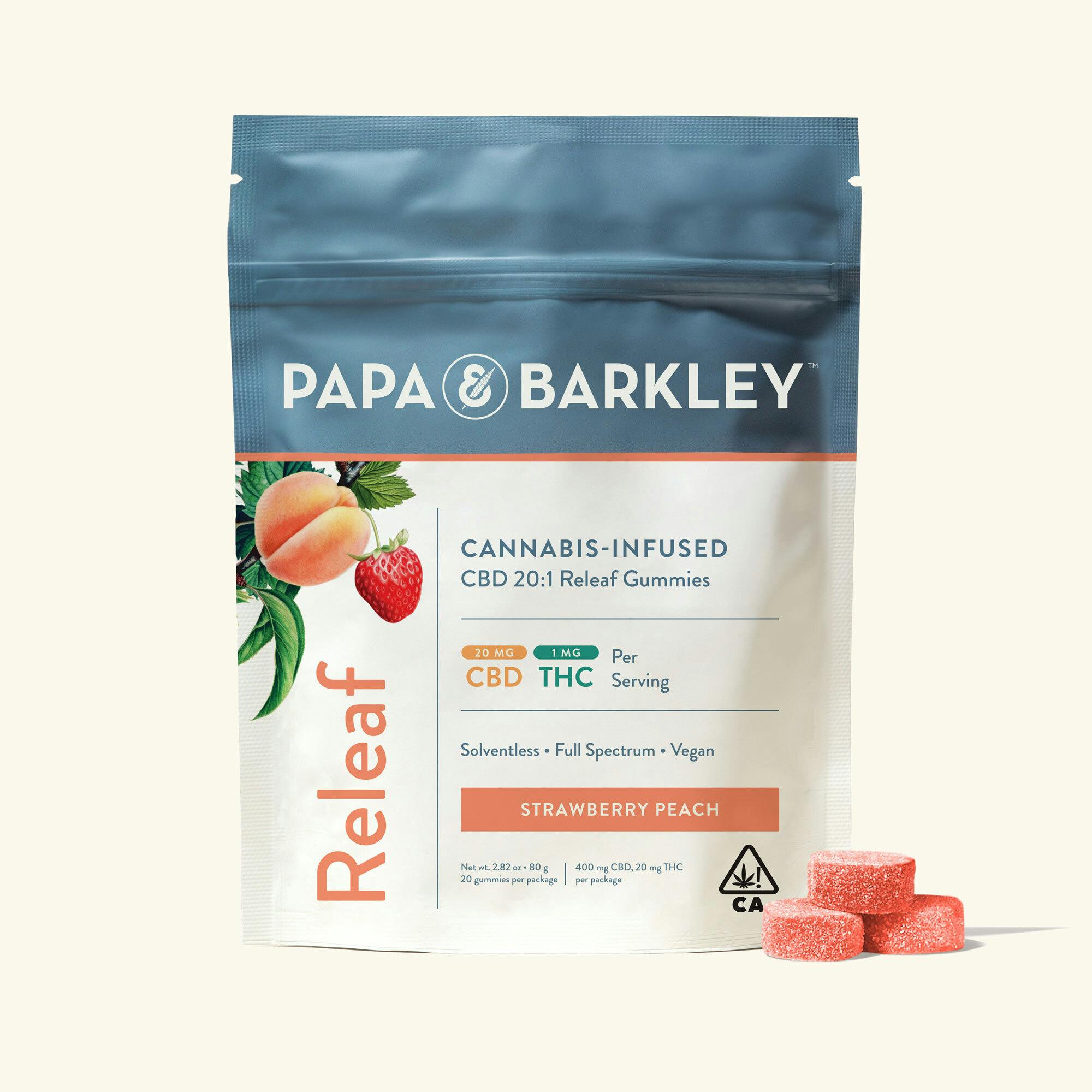 Papa & Barkley - Strawberry Peach Releaf Gummies - 1
