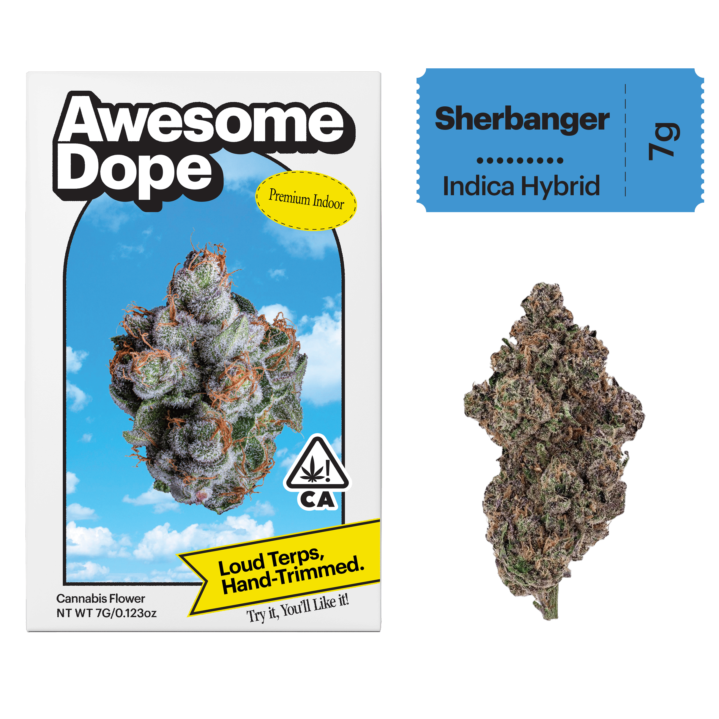 Awesome Dope - Sherbanger | Premium Indoor Big Buds | 7g - 1