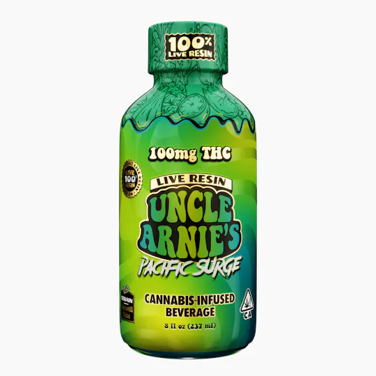 Uncle Arnies - Pacific Surge 100% Live Resin | Non-Carbonated | 100mg | 8oz - 1