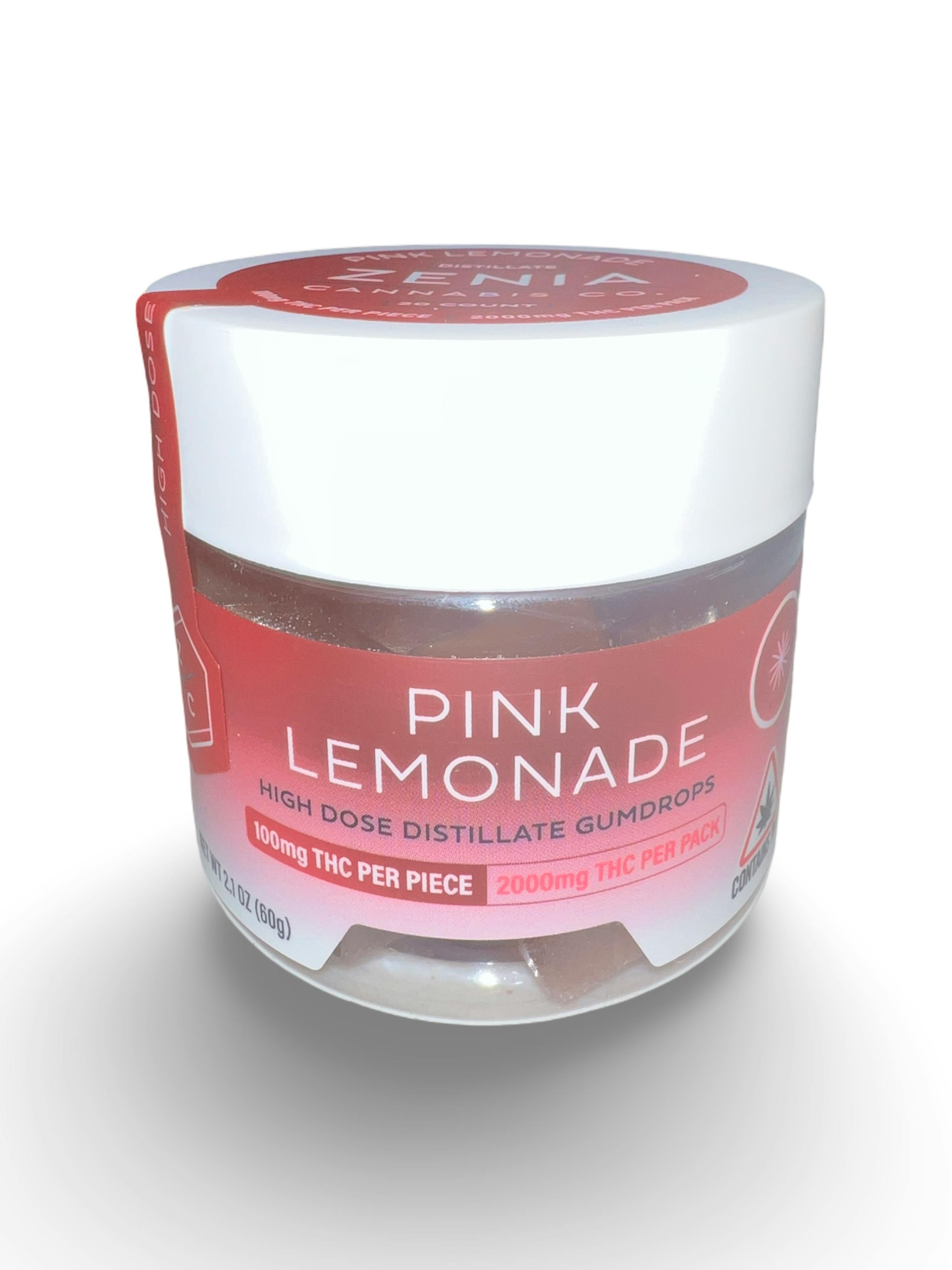 Indico - Pink Lemonade 100mg High Dose Gummies | Zenia - 1