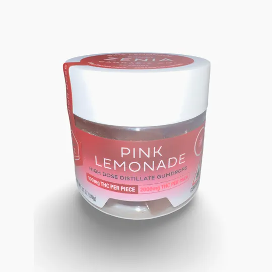 Indico - Pink Lemonade 100mg High Dose Gummies | Zenia - 1