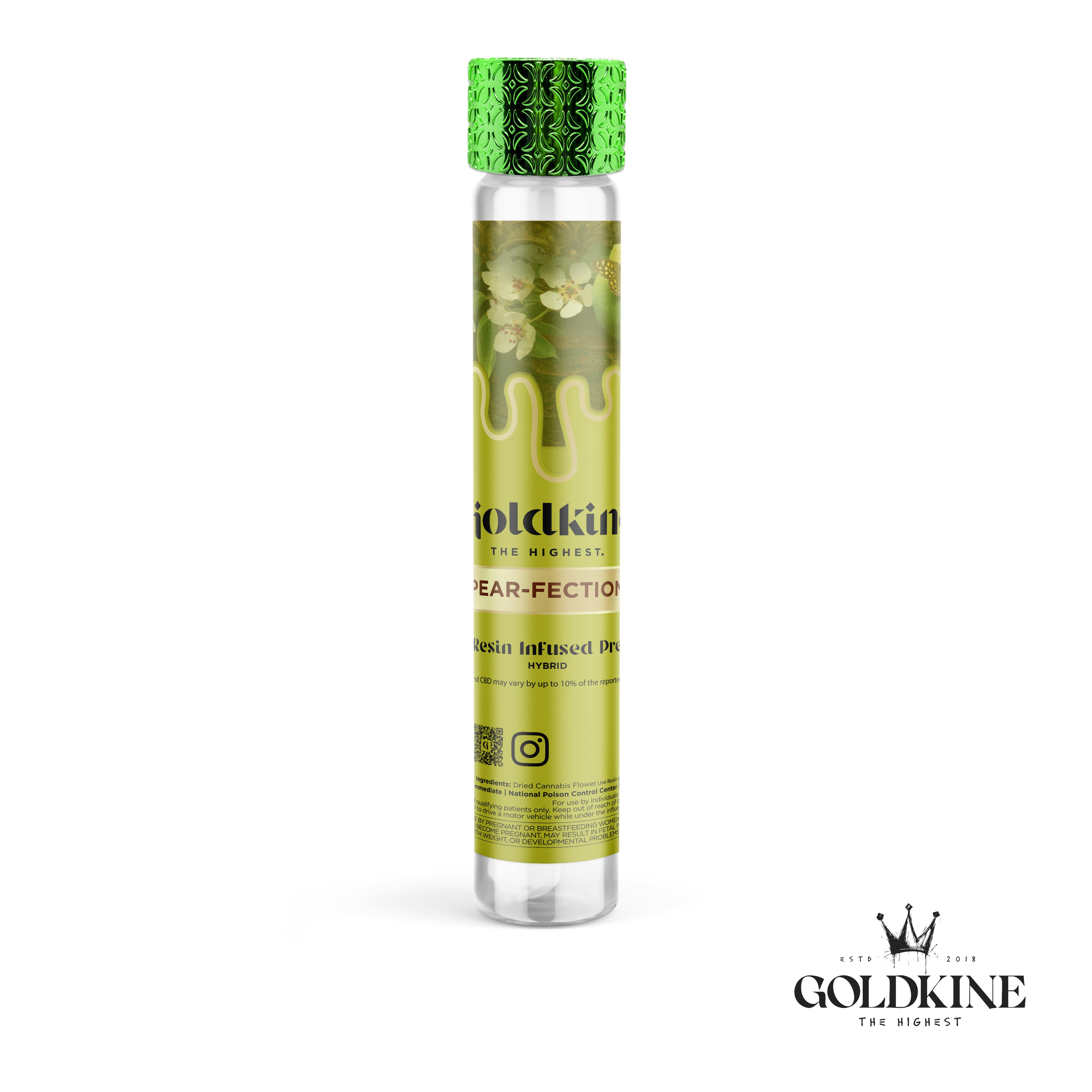 Goldkine - Goldkine Lux Infused Pre Rolls 1G | Pear-Fection - 1