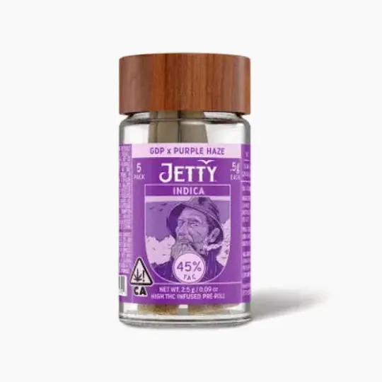 Jetty Extracts - GDP x Purple Kush | Infused Minis | 0.5g each | 5pk - 1