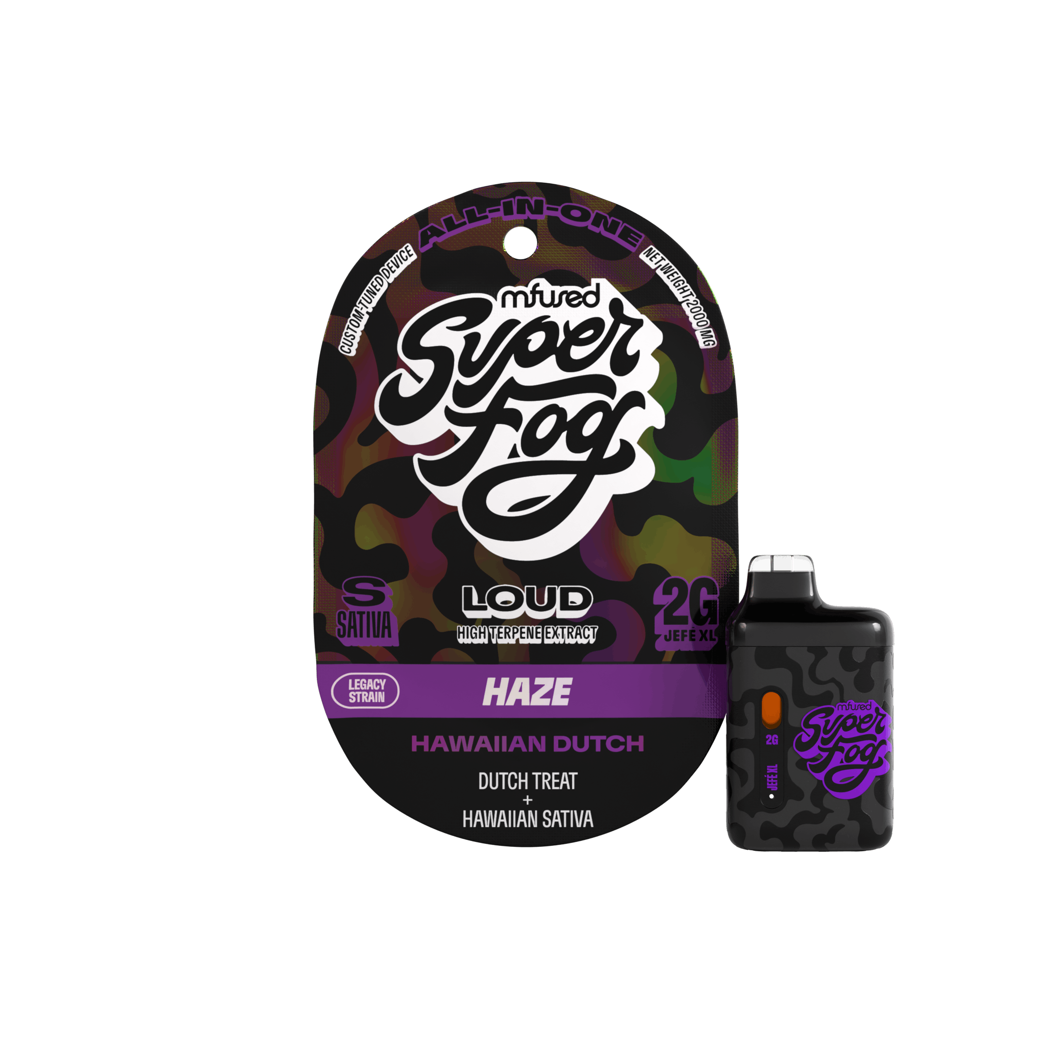 Super Fog by MFused - Hawaiian Dutch | LOUD High Terpene Extract Jefé Disposable | 2g - 1