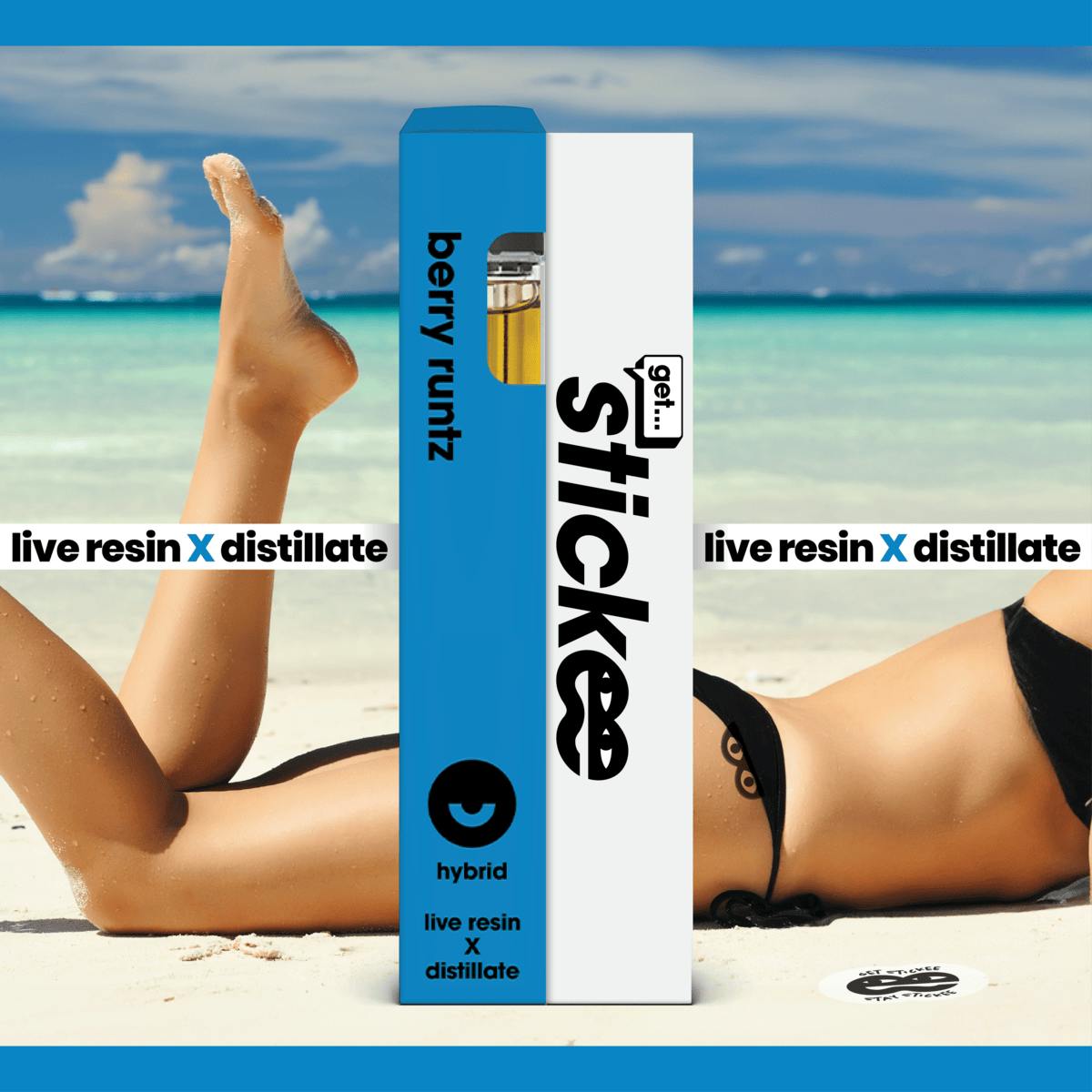 Stickee - Berry Runtz | Live Resin Disposable | 1G - 1