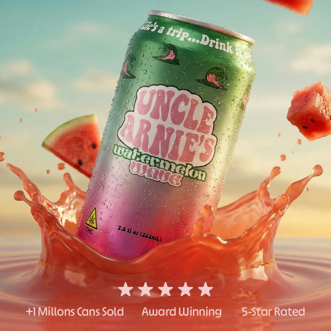 Uncle Arnies - Watermelon Wave | Non-Carbonated | 10mg | 7.5oz - 1
