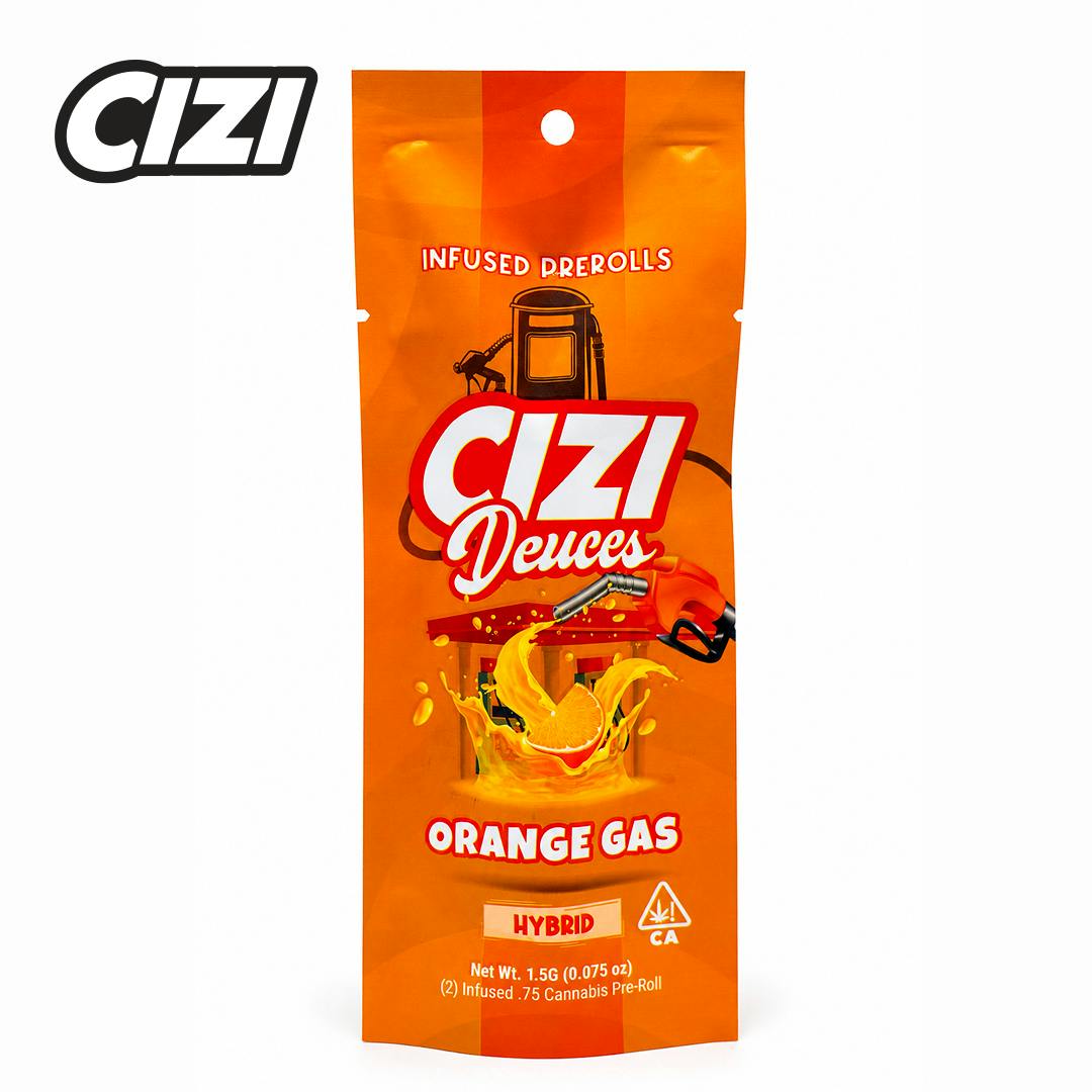Cizi - Orange Gas | Deuces Infused Joints | 0.75g each | 2pk - 1