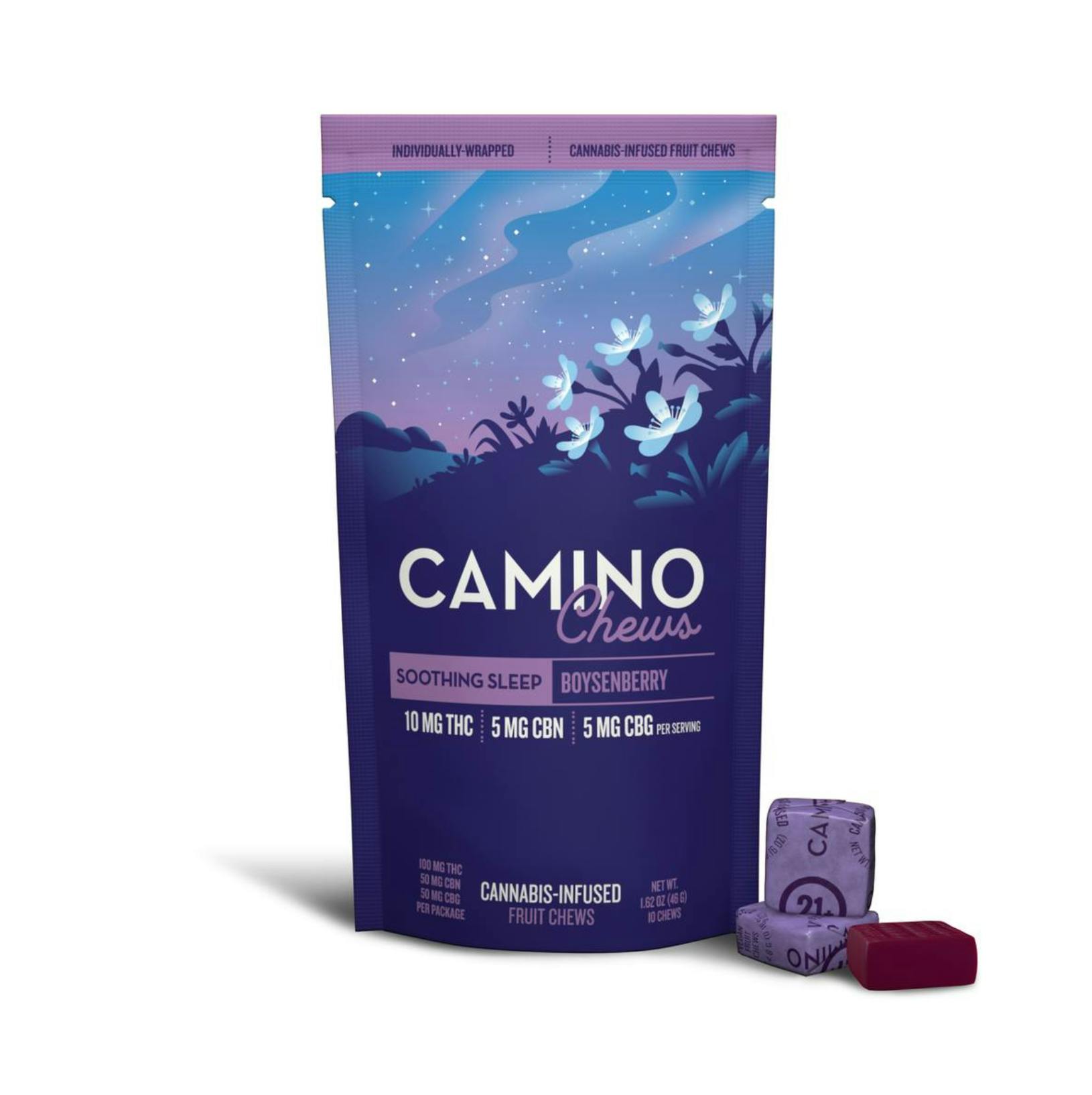 Camino - Soothing Sleep | Boysenberry 2:1:1 Gummies | 100mg | 10ct | 10mg/ea - 1