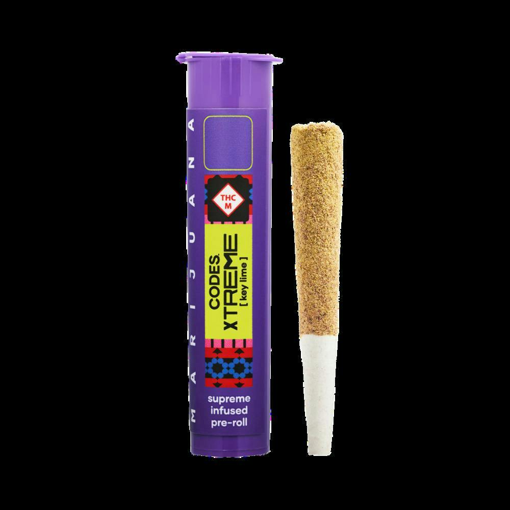 Codes - Key Lime x KC OG | Xtreme Infused Joint | 1g - 1