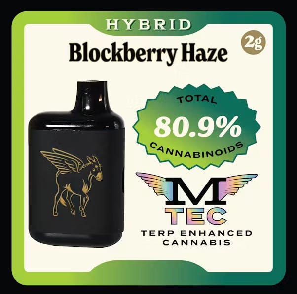 Mule Extracts - Blockberry Haze | Dank Tank Live Resin Disposable | 2g - 1