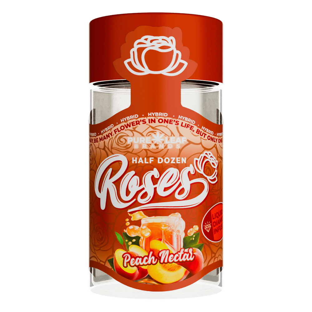 Roses - Peach Nectar | LQD Infused Minis | 0.6g each | 6pk - 1