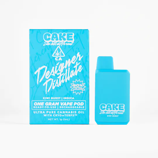 CAKE she hits different - Kiwi Burst | Designer Distillate Disposable | 1g - 1