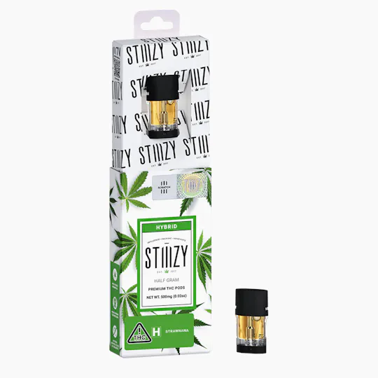 STIIIZY - Vape Cartridge - STRAWNANA .5G Original THC Pod - STIIIZY - 1