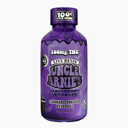 Uncle Arnies - Blackberry Lemonade 100% Live Resin | Non-Carbonated | 100mg | 8oz - 1