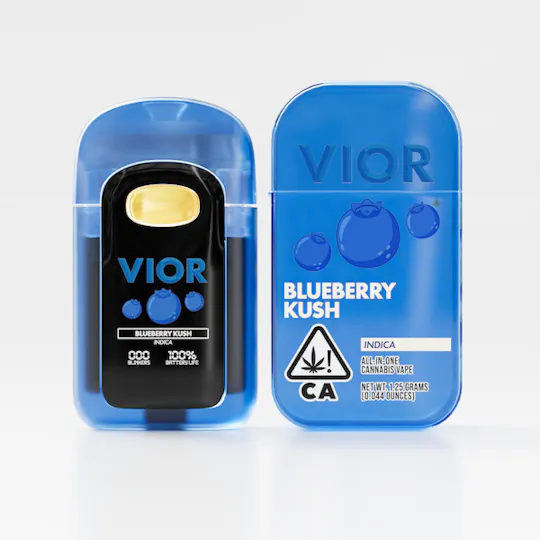 Vior Extracts - Blueberry Kush | Premium Cannabis Oil Disposable | 1.25g - 1