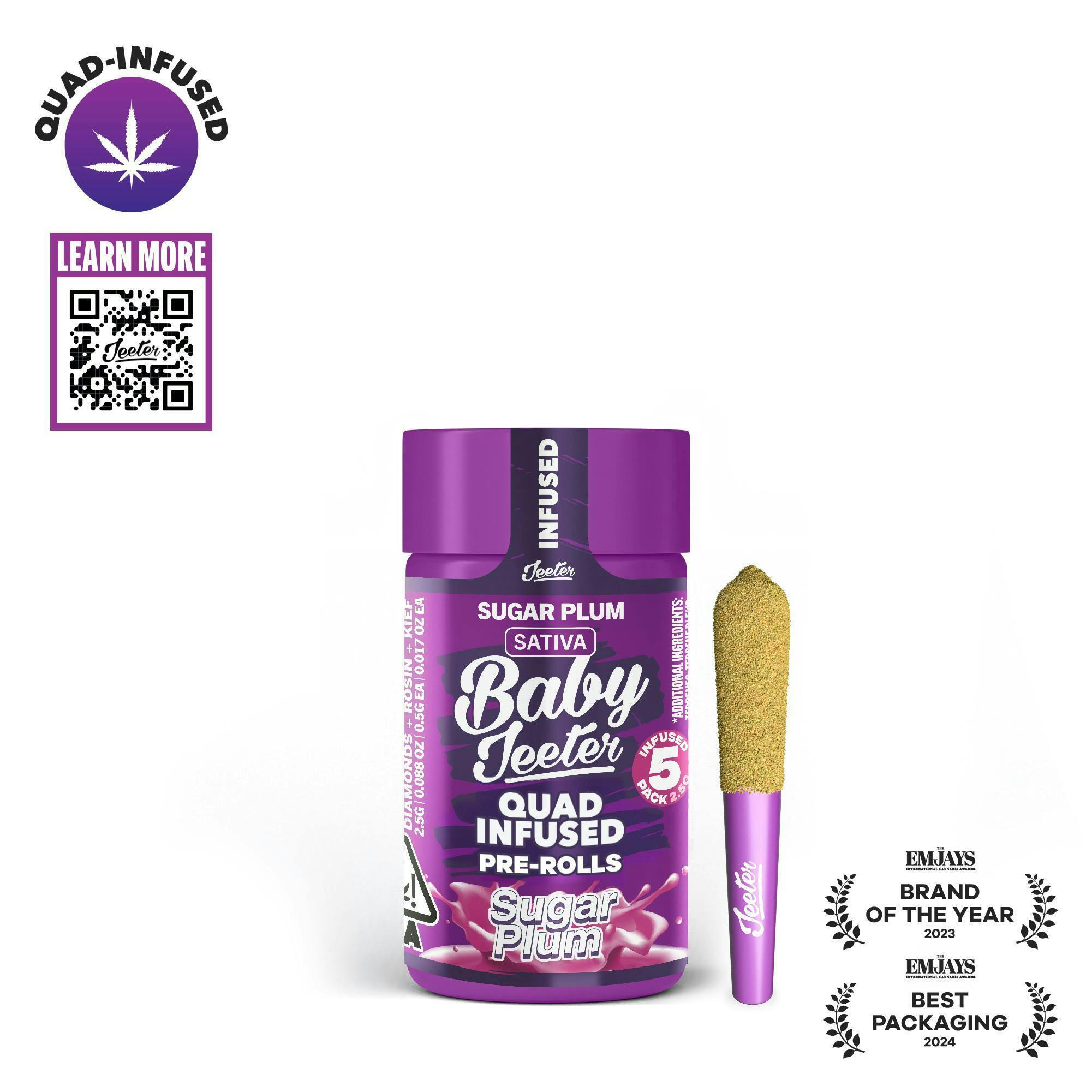 Jeeter - Jeeter | Sugar Plum | Quad-Infused Minis | 0.5g each | 5pk - 1