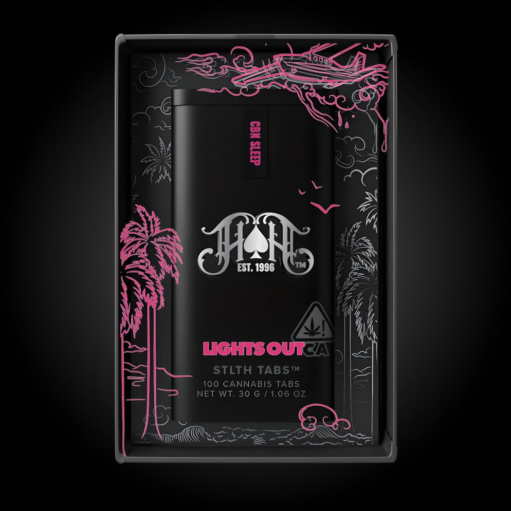 Heavy Hitters - Lights Out | CBN Sleep | Stlth Tablets | 1000mg THC | 100ct | 10mg/ea - 1