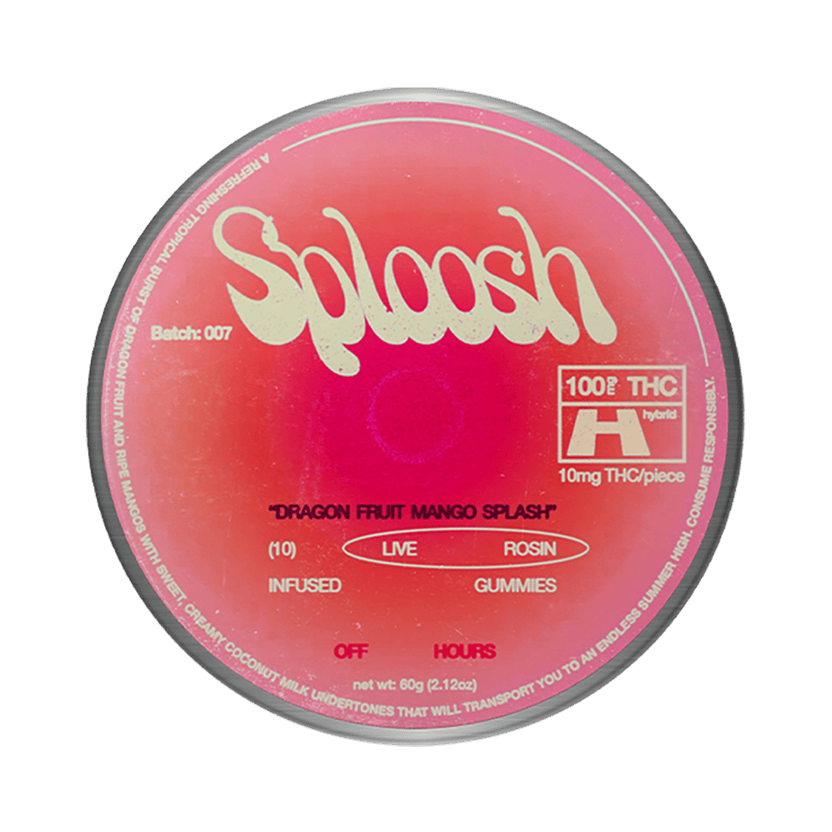 Off Hours - Sploosh Live Rosin Gummies | 100mg | 10ct | 10mg/ea - 1