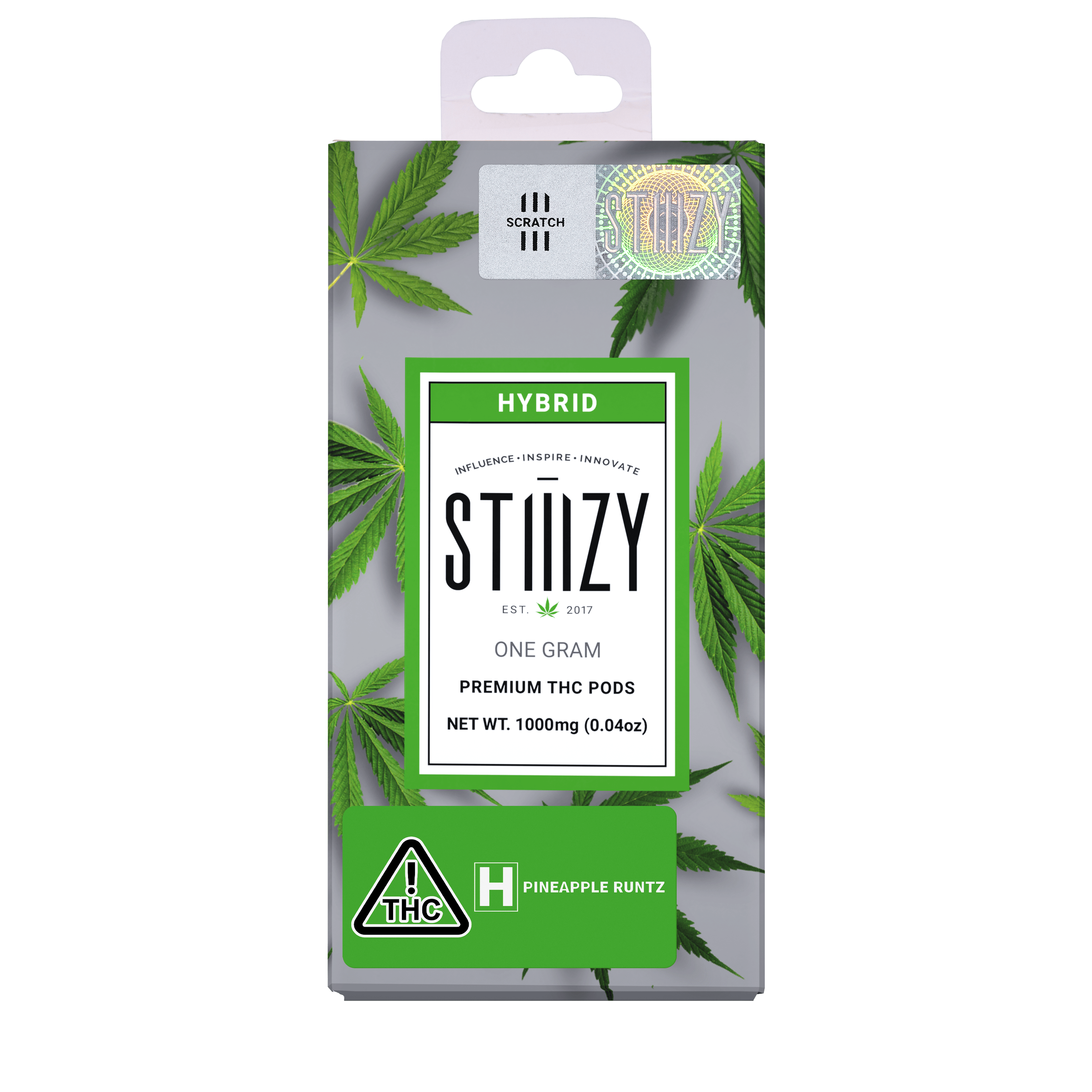 STIIIZY - Vape Cartridge - PINEAPPLE RUNTZ 1G Original THC Pod - STIIIZY - 1