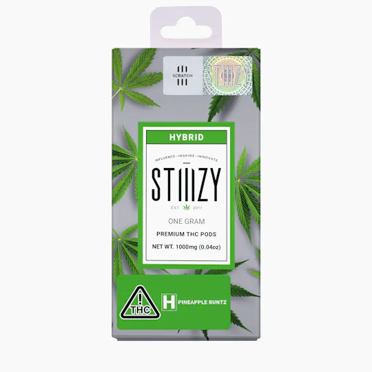 STIIIZY - Vape Cartridge - PINEAPPLE RUNTZ 1G Original THC Pod - STIIIZY - 1