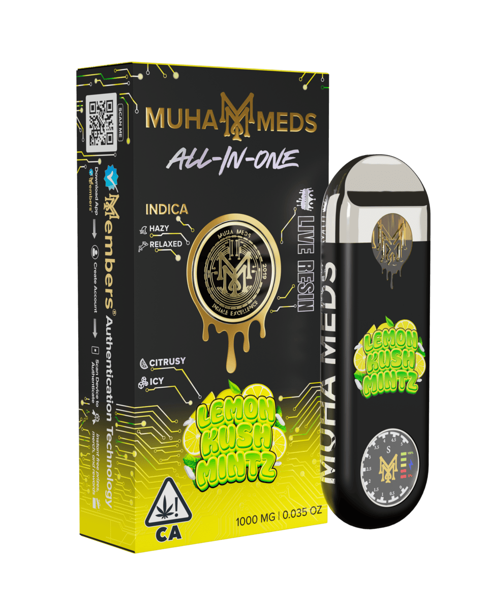 Muha Meds - Muha Meds | Lemon Kush Mintz | Live Resin Disposable | 1g - 1