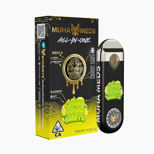 Muha Meds - Muha Meds | Lemon Kush Mintz | Live Resin Disposable | 1g - 1