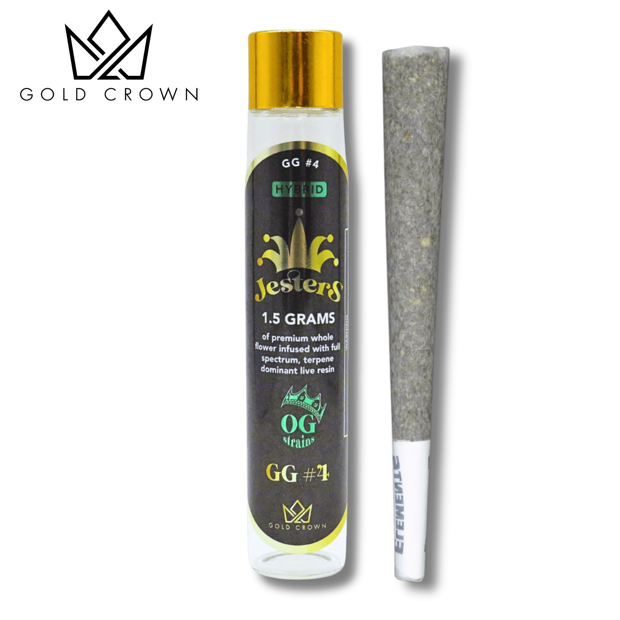 Gold Crown - GG4 | Jesters Infused Joint | 1.5g - 1