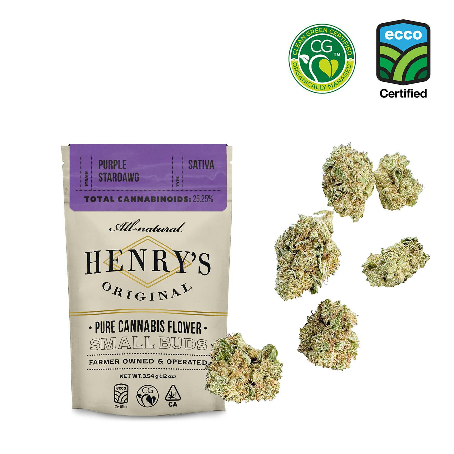 Henry's Original - Henry's Original | Purple Stardawg | Pouch Small Buds | 3.5g - 1