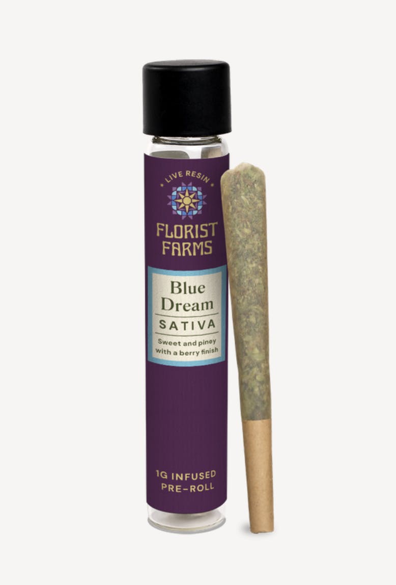 Florist Farms - Florist Farms | Blue Dream | Live Resin Infused Joints | 1g - 1