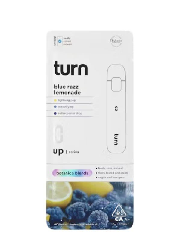 turn - Blue Razz Lemonade | Botanica Blends | AIO | Sativa | 1g - 1