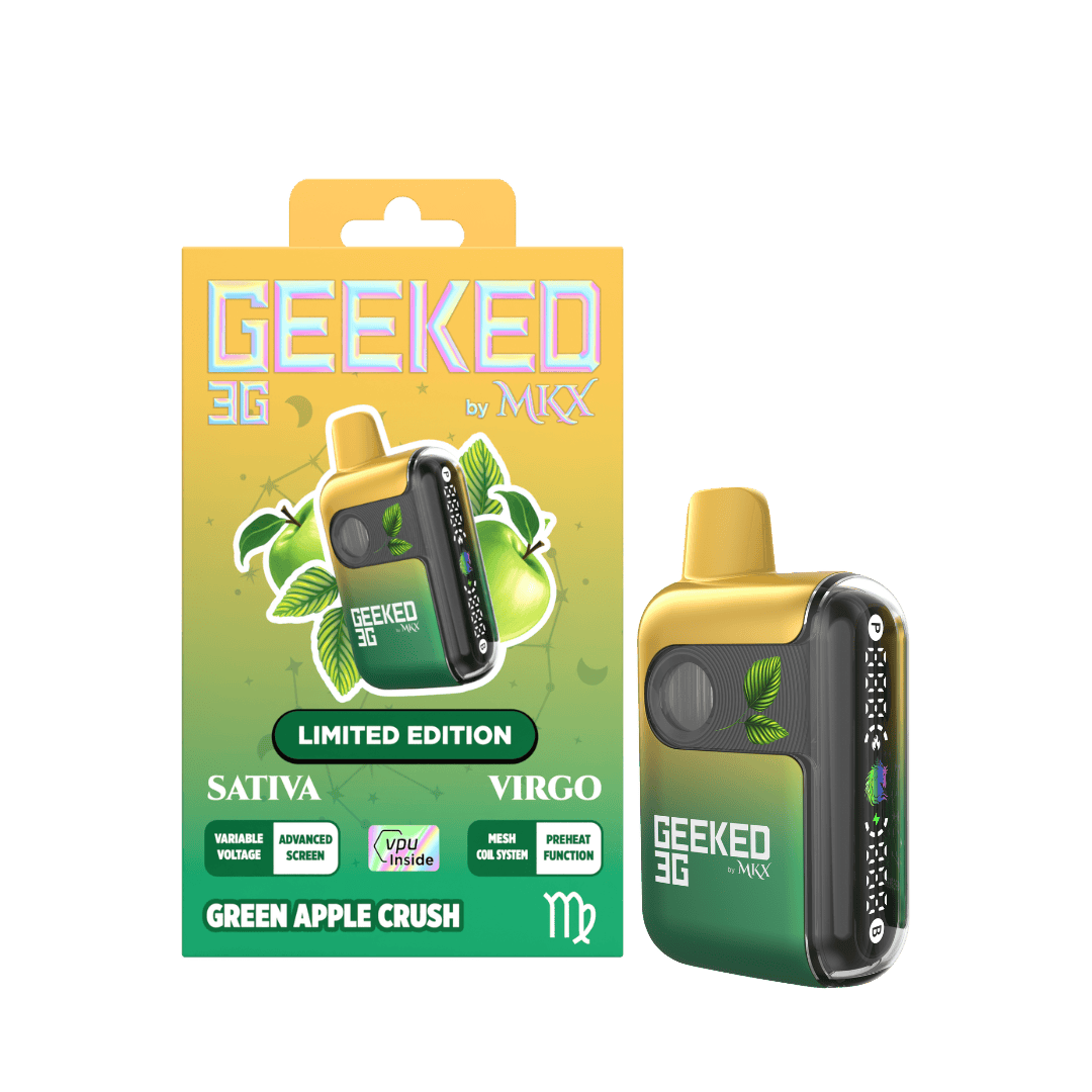 MKX Oil Co - (Limited Edition) Green Apple Crush | Geeked Disposable | 3g - 1
