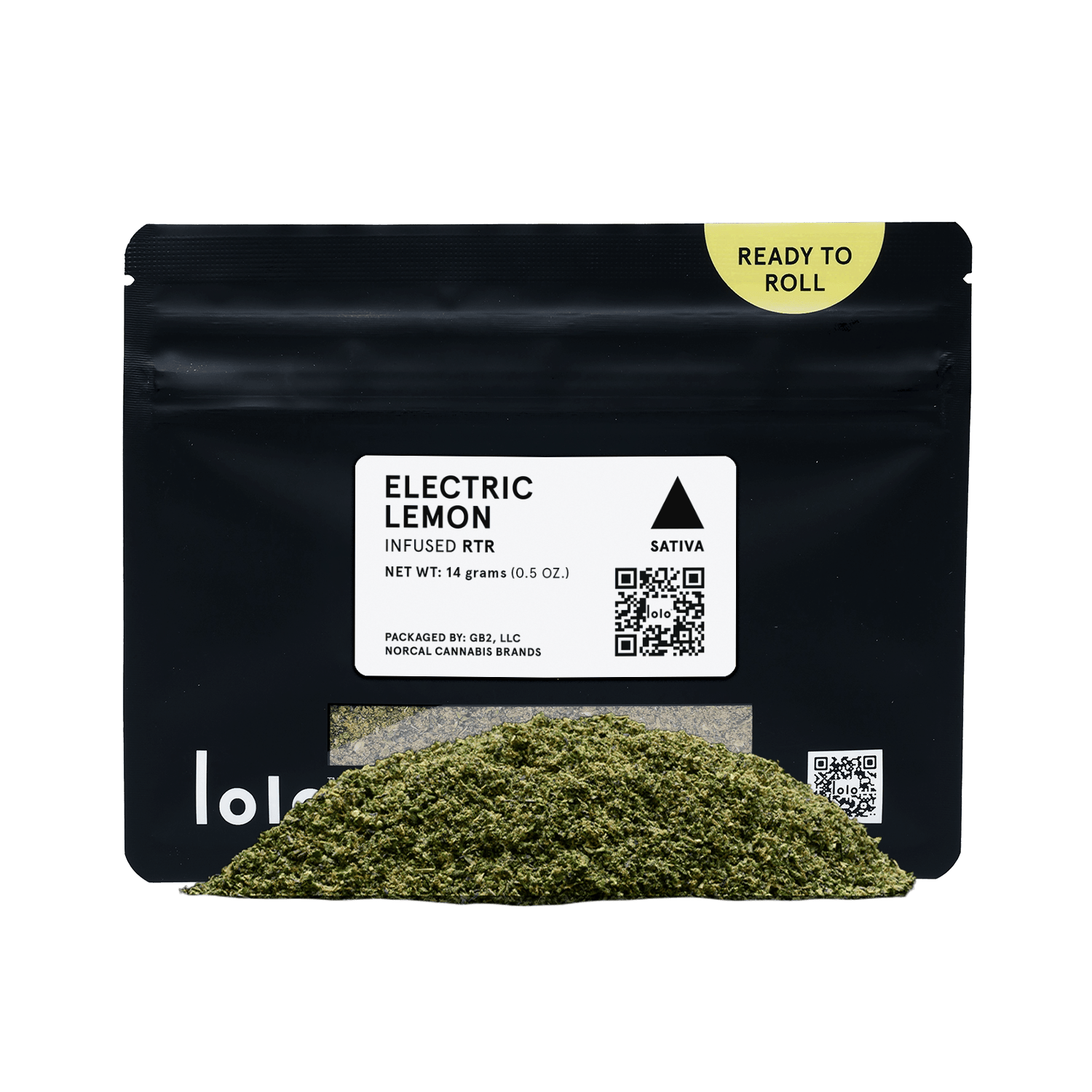 lolo - Electric Lemon | Indoor Kief Infused Ready To Roll | 14g - 1