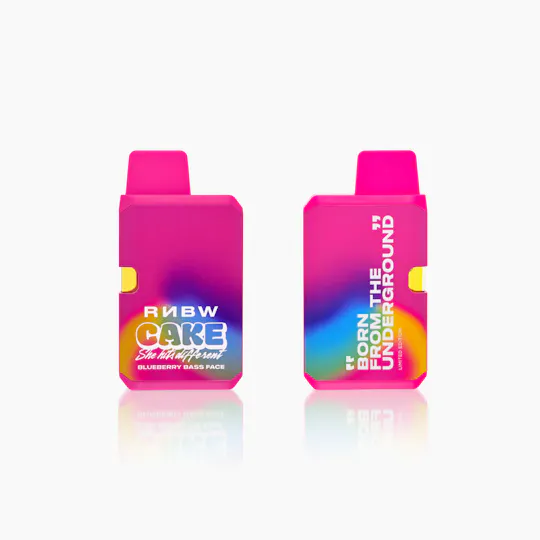 CAKE she hits different - CAKE x RNBW | Blueberry Bass Face | Disposable | 1.25g - 1